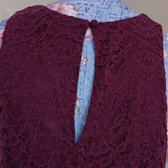 Brand New LUSH FLORAL LACE FRINGE PARTY DRESS-S - Picture 3 of 8